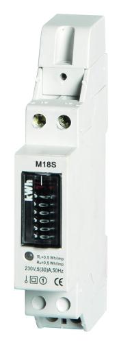 Micro medidor de energía (18mm de ancho) de montaje en raíl DIN