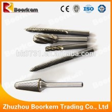 Suitable Mahinary Tool Parts For Wood Carbide Rotary File With Cylindrical Type And Ball Head Tungsten Carbide Rotary Burrs