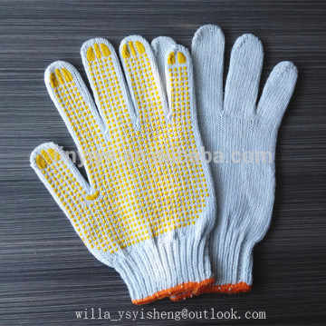 [Hot sale] pvc dotted cotton gripper work glove