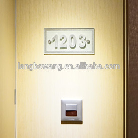 Customized Acrylic Door Number Sign, Shanghai sign manufacturer