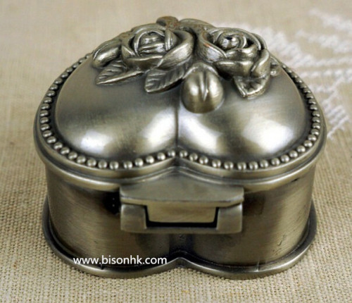 High Grade Antique Metal Ring Boxes for Sale