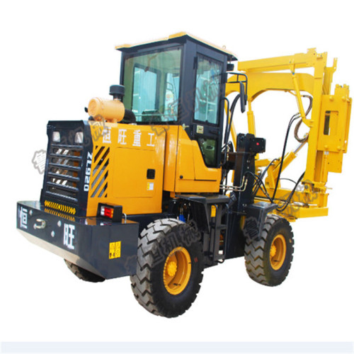 Loaded High Efficiency Drilling Guardrail Pile Driver