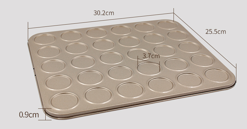 30-cavity macaron cookie sheet (13)