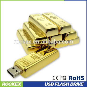 Gold Bar Shape Usb Flash Drive Golden Bar Usb Flash Drive