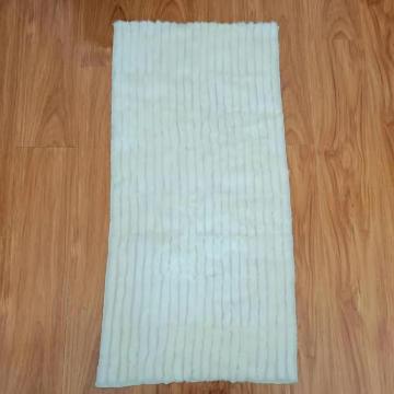 Factory price wholesale high quality animal fur blanket mink tail fur plate