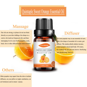 Factory supply wholesale sweet orange essential oil diffuser essential oil Bulk Food Grade shrinking Pores Firming Massage Oil