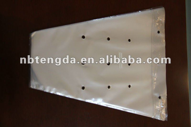 cpp Micro punched plastic Flower Sleeve bag
