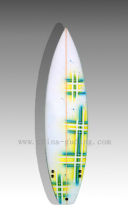 EPS painted fiberglass short surfboard