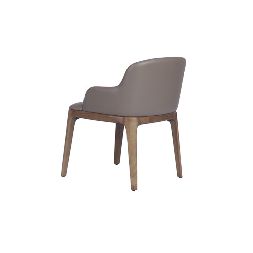 Poliform Grace Dining Chair with Armrest in Leather