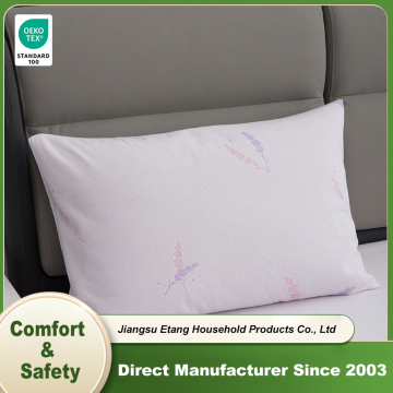 Waterproof Polyester Jacquard Lavender Pillow Protector