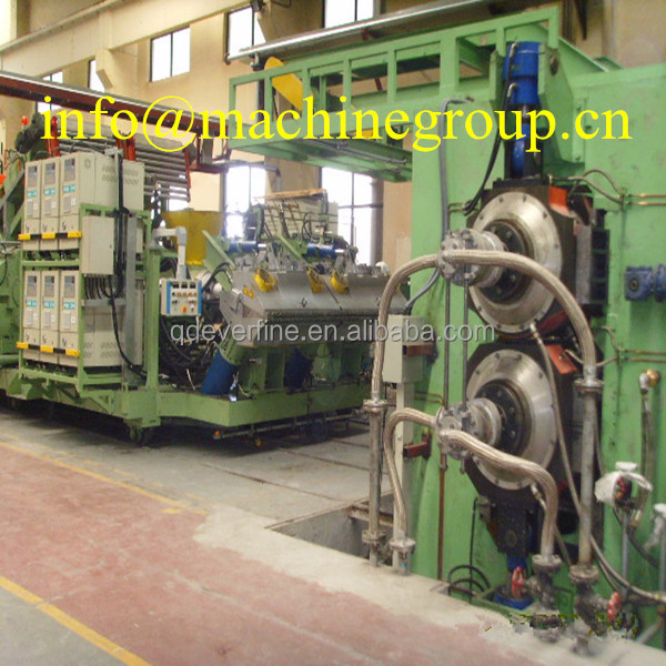 wide width rubber sheet extrusion and calendering line/wide width rubber sheet extruder machine