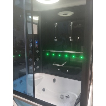 Cuarto de baño de diseño moderno con ducha de vapor de lujo