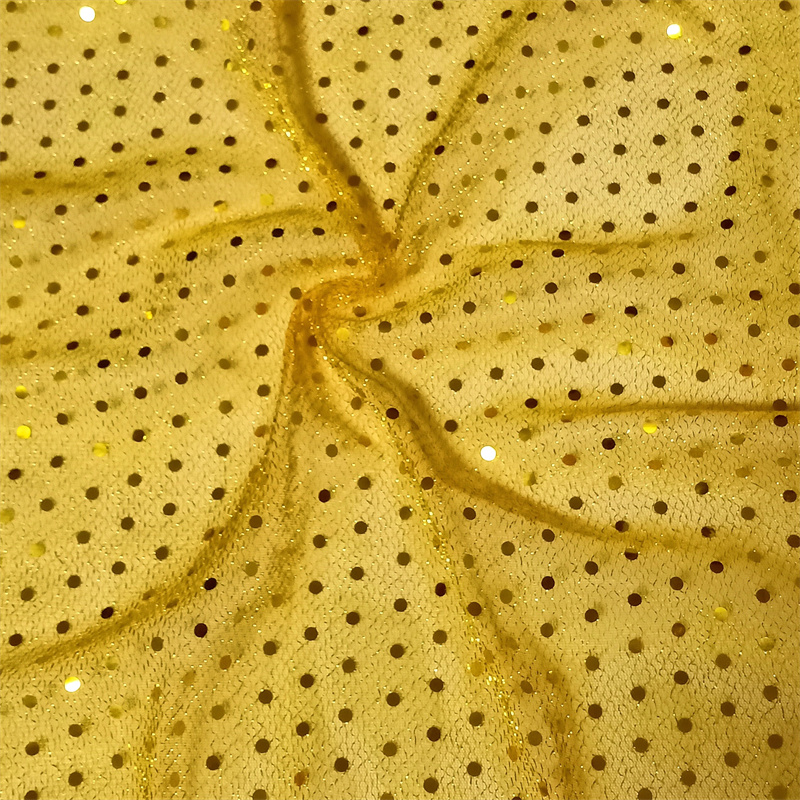 Fancy 3mm Spangle PININE Polyester Kleiderfolienstoffe