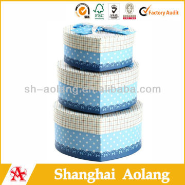 best quality paper cake box,heart shape paper cake box