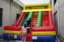 Inflatble Slide / inflatable double lane slide 0.55mm PVC T