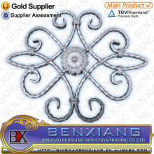 wrought iron railing rosettes