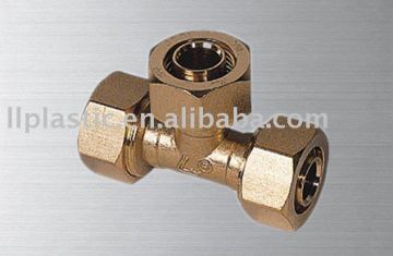 brass fitting equal tee