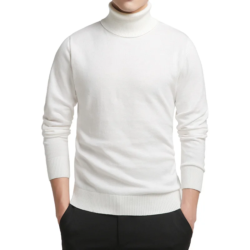Мужской осенний теплый молодежный пуловер приталенного кроя Men's Autumn Warm Youth Slim-Fit Pullover