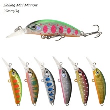 Wholesale 37mm 3G Hard Plastic Minnow Lures - Stream Bait