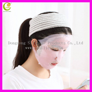 FBA service Prevent water evaporation silicone facial mask silicone moisturizing mask cover