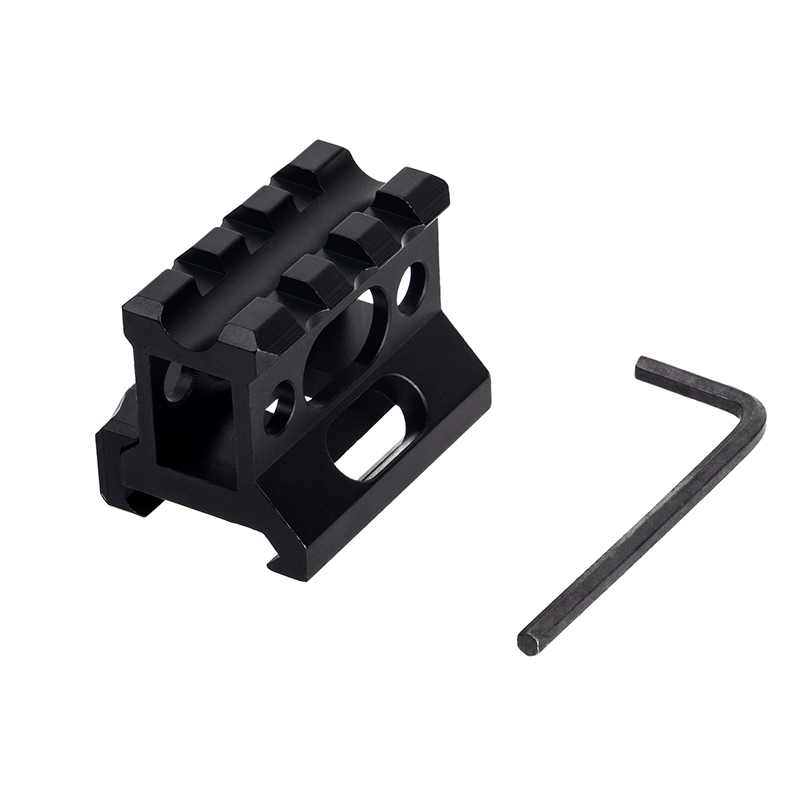 3 Slots 1" Slim Picatinny Short Riser Mount