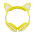 Macoron LED cartoon headphones cat ear headphone