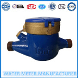 Brass body spray mechanical water meter