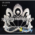 Pearl Silver Peacock Princess Pageant King Crown