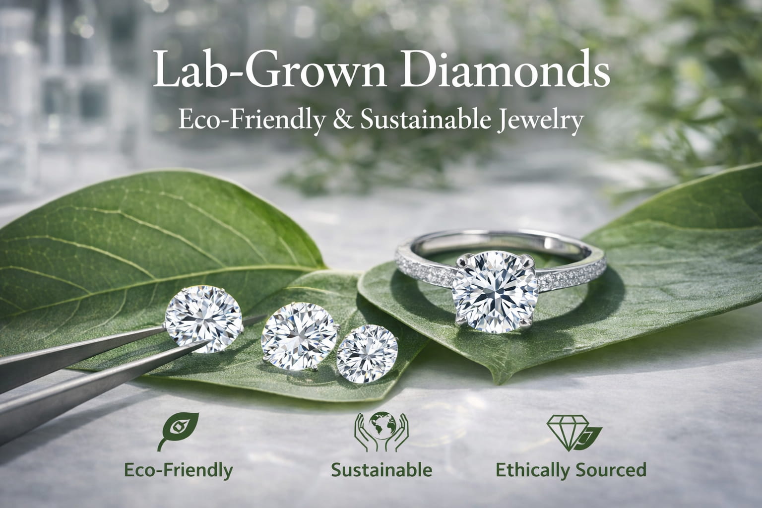 laboratuvarda yetiştirilen elmas çevre dostu sürdürülebilir mücevher