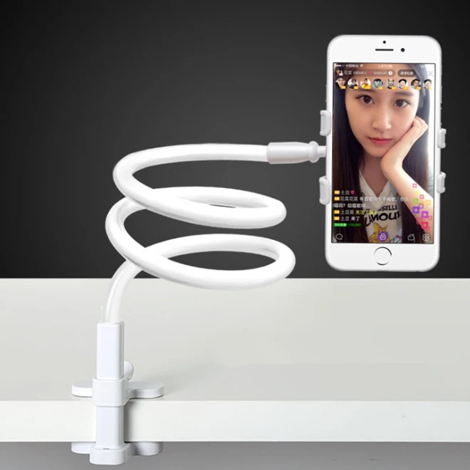 Flexible Arm Bed Head Desk Table Holder Phone Mount