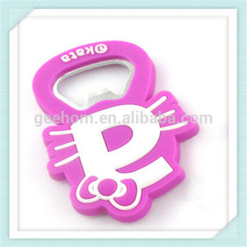 eco-friendly alphabet letter fridge magnet bottle opener