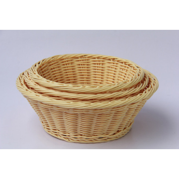Nature food grade round rattan basket