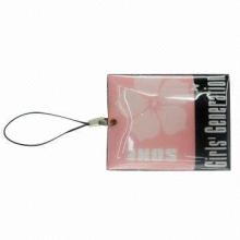 Mobile Phone Novelties with Screen Wiper Back, Available in Various Designs