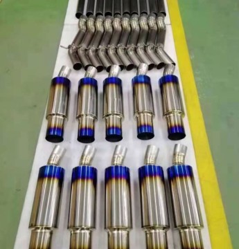 Oval Muffler Offset Racing Exhaust System Muffler