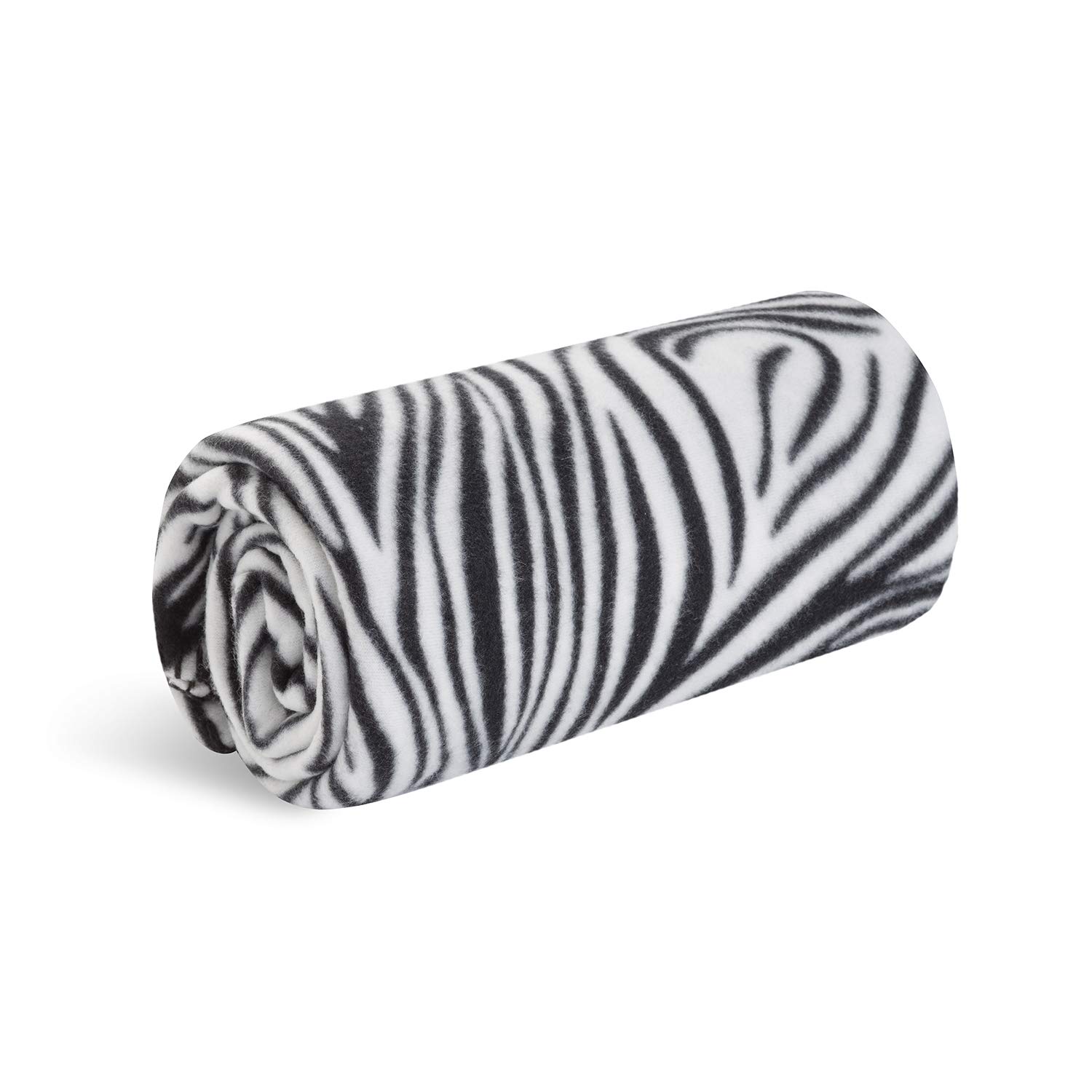 super  soft  twin size polar fabric zebra fleece blanket