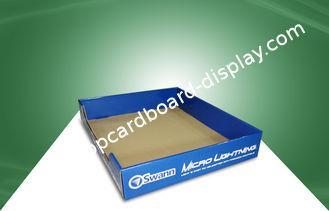 Blue Retail PDQ Trays Cardboard Display Box for Aircraft To