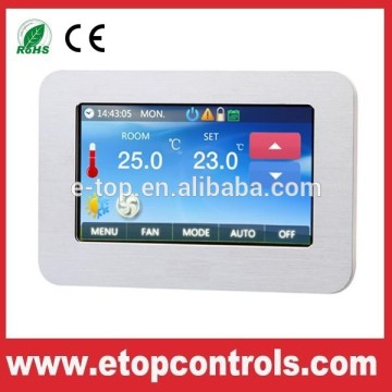 FCU modbus programmable touch screen room thermostat