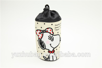 China alibaba cute doggy print canvas cup holder wholesale