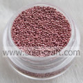 Pink Color Metallic Mini Glass Beads without Hole for Girl Manicure