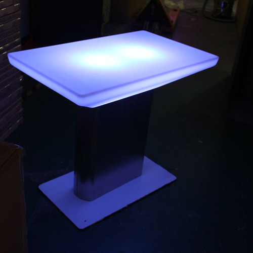 Promotionele hoge top gloeiende nachtclub led bar tafel