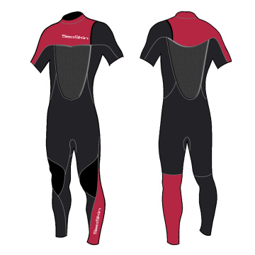 Zeegeacht 100% cr korte mouwen veer wetsuit