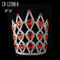 Couronnes de coeur strass rouge pour la Saint-Valentin