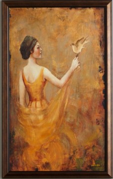 handpainted character figure oil painting