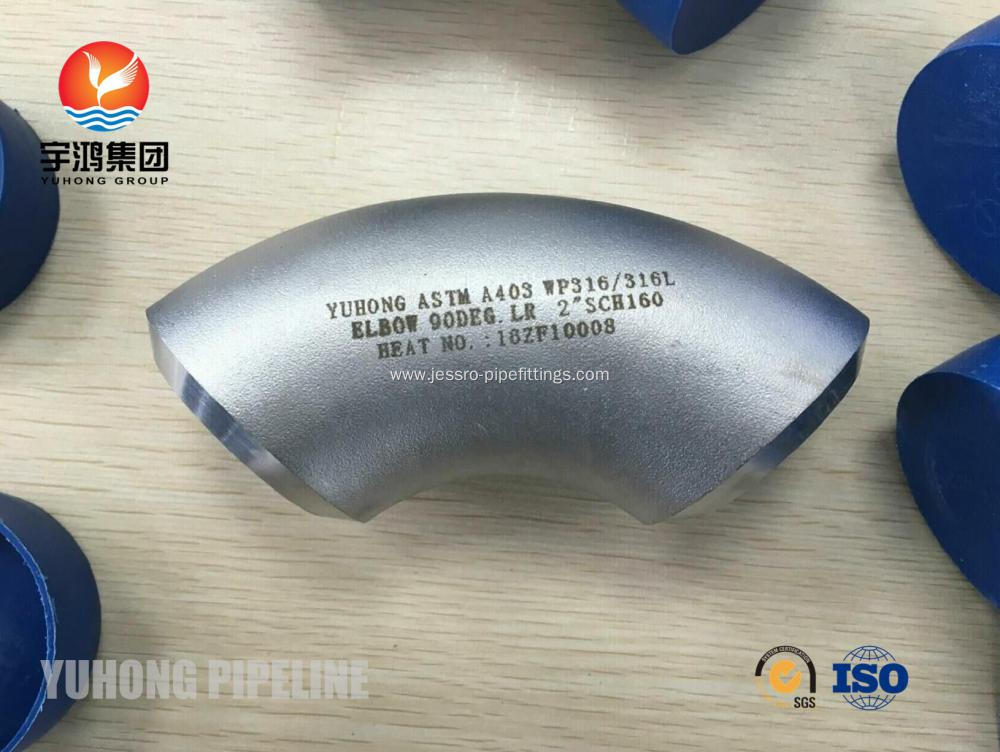 JIS B 2312 SUS316L BUTT WELD FITTING , BV MODE II OR ABS CERT FOR SHIP BUILDING APPLICATION