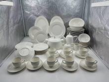 Ceramic tableware of the dining table