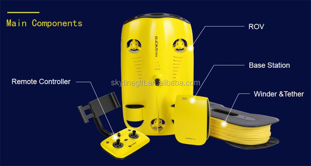 Gladius mini Underwater Diving to 330ft Drone with movable 4K Camera