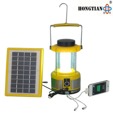 3w solar panel rechargeable solar camping lantern with usb charger