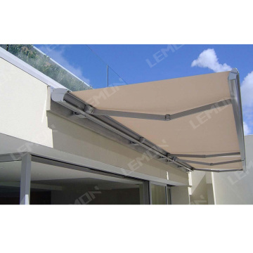 Motorized Aluminum Arm Full Cassette Retractable Awning