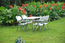 blow mold white folding plastic adjustable table