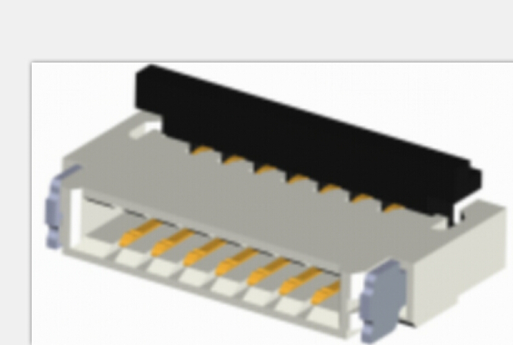 0,5 mm FFC/FPC Dual contact side back flip connector